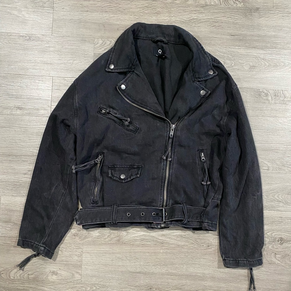 Insane Gene Ride Or Die Black Moto‎ Jacket Medium - Picture 3 of 7